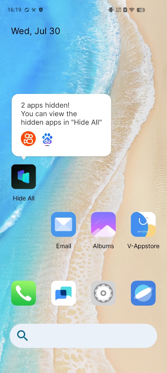 Automatic app hiding in Hide All